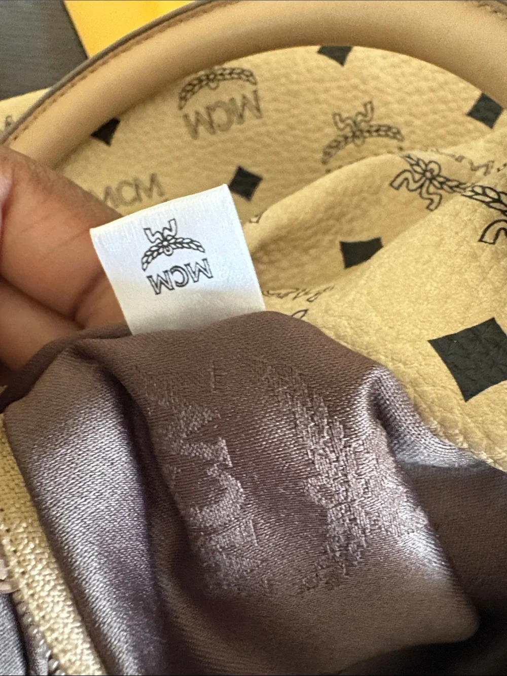 MCM beige cream